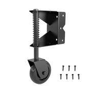 Ruote girevoli per cancelli pesanti da 10,2 cm con molla ammortizzata a molla per porte in legno e ferramenta per recinzioni, ruota regolabile per cancello a molla