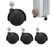 Ruote girevoli per sedie da ufficio | Ruote di ricambio in 4 pezzi per sedie da ufficio | Mobili e sedi a rotelle: ruota universale scorrevole e liscia per facilitare lo spostamento