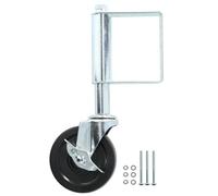 Ruote girevoli, Ruota for cancello for carichi pesanti da 4 pollici e 5 pollici Ruota for mobili caricata a molla Smorzamento multifunzione in alluminio Ruota for mobili regolabile in altezza automati