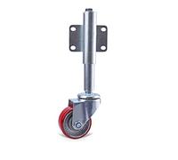 Ruote girevoli, Ruote for cancelli di fabbrica Ruote girevoli a 360° for la casa Hardware for recinzione, Ammortizzatore for carichi pesanti caricato a molla senza piatto Retrattile 60 mm, Durevole, f