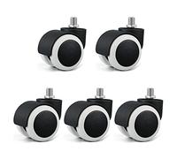 Ruote girevoli, Ruote girevoli M10 M11 Ruote for sedia da 48 mm Ruote girevoli silenziose Ruote con stelo facili da installare Le ruote con anello elastico evitano che il pavimento o il tappeto si gra