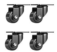 Ruote girevoli universali in nylon resistente da 3,8 cm a 7,6 cm, con doppio freno, per mobili e attrezzature, mobilità fluida e durata