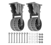 Ruote gommale di lancio della barca gonfiabile 2pc 2 pcs Nylon pesante capovolgere la ruota di rimorchio dinghy con dispositivo di bloccaggio per un facile trasporto su spiaggia o