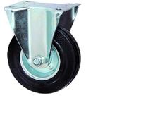 RUOTE GOMMATE PIASTRA FISSA CON CUSCINETTI