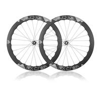 Ruote In Carbonio Bici Da Strada 700C Freni A Disco Anteriori E Posteriori Profondità 5045 Mm Per 8-12 Velocità Compatibili Tubeless E Copertoncino