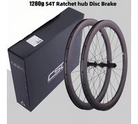 Ruote in carbonio CSC 54T Mozzo a cricchetto Freno a disco 700C Set di ruote per bici da strada ORL UCI Qualità 25mm larghezza 38/50mm Cerchio in carbonio Blocco centrale