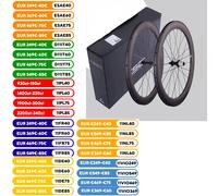 Ruote in carbonio CSC per bicicletta da strada 700C Copertoncino tubeless Toray 38/50/60mm di profondità Set di ruote in carbonio super leggero per bici da corsa