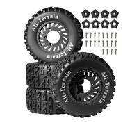 Ruote In Gomma 12-17mm Esagonale Per Arrma Trxs Per Slash Per HPI Per VKAR Per Redcat Per HSP 1/8-1/10 RC Short Course Truck Auto Aggiornamenti Parti Ricambi Crawler RC