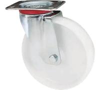 Ruote in nylon con piastra girevole elevata scorrevolezza
