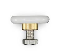 Ruote inferiori per box doccia Shower Doo, Rulli di ricambio for porte scorrevoli in vetro for doccia, confezione da 4, 19-27 mm(27mm)