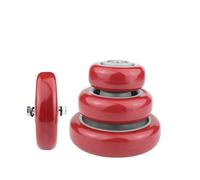Ruote larghe da 3/4/5 pollici Caster Heavy Duty PVC Ferramenta for mobili Carrello da trasporto Macchina industriale Trasporto universale(Red-4 inch)