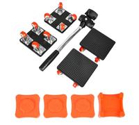 Ruote mobili mobili, strumento sollevatore mobili | Rotoli mobili pesanti girevoli a 360° con 4 ruote | Hardware antiscivolo portatile per dispositivo piano divano comodino sedia scrivania