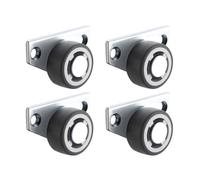 Ruote Mobili, Rotelle laterali da 4 pezzi, ruote in gomma silenziose, rotelle for cassetti, for mobili, armadio da cucina, tavolo, capacità di carico 20 kg(Type1)