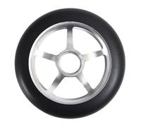 Ruote Monopattino Freestyle 1Pc 100mm PRO Stunt Scooter Wheel with Bearings Aluminum Alloy Core(Silver And Black)