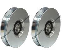 Ruote P/Cancelli Gola V Art. 360 Dia.Mm.100 (Confezione da 2)