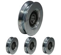 Ruote P/Cancelli Gola V Art. 360 Dia.Mm. 80 (Confezione da 4)