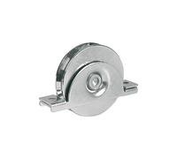 Ruote P/Cancelli Gola V Art. 393 C/Supporto Dia.Mm. 80