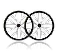 Ruote per Bici A Scatto Fisso 700C Cerchi Da 40 Mm Freni A V Ruote Anteriori E Posteriori Raggi Da 32/36 Fori Bici A Velocità Singola(Schwarz)