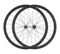 Ruote per Bici da Corsa con Freni a Disco in Fibra di Carbonio, mozzo con Perno Passante, 4 Cuscinetti, 24 Fori Anteriori e Posteriori, 100 mm Anteriore e 142 mm Posteriore