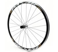 Ruote Per Bici Da Strada 700C Ruota Anteriore/posteriore 30mm Cerchio Freno C/V 20/24H QR Mozzi Cuscinetti Sigillati Per Cassette A 8/9/10/11/12 Velocità(Titanium-gold,Rear)