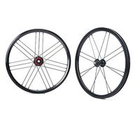 Ruote per bici pieghevole/BMX da 16 pollici, freni a V 349, supporto per cuscinetti sigillati, cassetta a 7 velocità, sgancio rapido anteriore, ruota posteriore da 74 mm, ruota anteriore/posteriore d