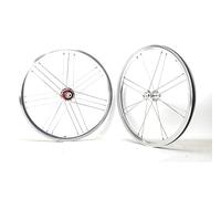 Ruote per bici pieghevole/BMX da 16 pollici, freni a V 349, supporto per cuscinetti sigillati, cassetta a 7 velocità, sgancio rapido anteriore, ruota posteriore da 74 mm, ruota anteriore/posteriore d