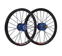 Ruote per bici pieghevole da 16/20 pollici, freno a disco, BMX, cuscinetti sigillati, supporto per cassetta a 8-9-10-11 velocità, sgancio rapido anteriore da 100 mm, posteriore da 135 mm, ruota anter