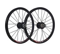 Ruote per bici pieghevole da 16/20 pollici, freno a disco, BMX, cuscinetti sigillati, supporto per cassetta a 8-9-10-11 velocità, sgancio rapido anteriore da 100 mm, posteriore da 135 mm, ruota anter