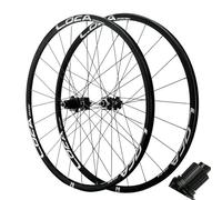 Ruote per Bicicletta da 24/26/27,5/29 Pollici, Set di Ruote MTB, Set di Ruote per Mountain Bike con Cerchio Largo Anteriore e Posteriore con mozzo a 5 cricchetti