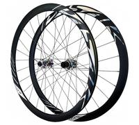Ruote per Bicicletta, Set di Ruote per Bici da Corsa 700C, Cerchi da 36 mm, Doppia Parete C/VA, Raggi Dritti 24H, mozzi a sgancio rapido per Cassette da 8-12 velocità
