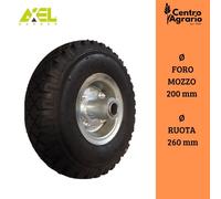 Ruote per carrelli ruota carrello carriola portapacchi portatutto pneumatica ø26