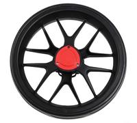 Ruote per carrello da golf da 25,4 cm, in schiuma, ricambio con mozzo multi-forcella, per carrello da golf, buggy push pull (nero)