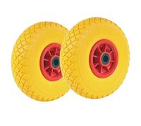 Ruote per Carrello Piene Set da 2 ruote 3.00-4 cuscinetti boccola 2PR 260 x 85mm