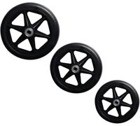 Ruote per carrozzina Accessori for sedia a rotelle Ruota anteriore piccola con cuscinetto Ruota universale Ruota in gomma PU Non gonfiabile)(A 6in (15cm))
