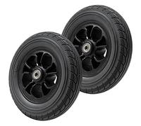 Ruote per Carrozzina Disabili 200×50, Ruote Anteriori di Ricambio da 8 Pollici per Sedie A Rotelle, Ruote in Poliestere Antiscivolo, Non Gonfiabili, Cuscinetti da 8 Mm, 2 Pezzi