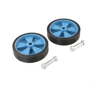 Ruote per compressori d'aria da 12,7 cm, antiscivolo, in plastica, ammortizzanti, per attrezzi da officina, rotolo silenzioso, 2 pezzi