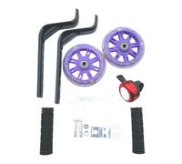 Ruote per flash per Luce Notturna per Bambini 12-20" Ruote per | PVC silenzioso, rotolamento liscio, niente rumore, per asfalto e cemento, ideale quartieri(Purple)