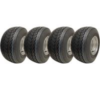 18x8,50-8 ruote passeggino golf cart pneumatici erba a 4 strati su cerchi Wan...