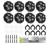 Ruote per Mobili, 8 Pezzi Ruote per Spostare Mobili Pesanti, Girevoli Autoadesive Rotanti a 360° Pesanti Spostare per Organizzatori Piccoli Elettrodomestici