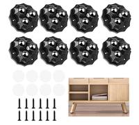 Ruote per Mobili, 8 Pezzi Ruote per Spostare Mobili Pesanti, Girevoli Autoadesive Rotanti a 360° Pesanti Spostare per Organizzatori Piccoli Elettrodomestici