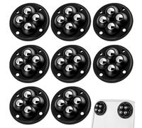 Ruote per Mobili Autoadesive，8 Pcs Ruote per mobili con rotazione a 360° Adesive mini ruota universale autoadesiva，per Piccoli Mobili Scatola