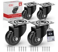 Ruote per Mobili Con 4 Freni + Viti - 50Mm Portata Max 200Kg - 4 Rotelle Antigra
