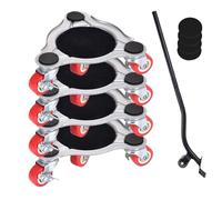 Ruote Per Mobili Pesanti,Carrello Triangolare Antiscivolo Con Ruote | Pannello Sollevatore Mobili Con Rulli Per Divano - Per Casa, Guardaroba, Frigorifero, Pianoforte, Elettrodomestici, Armadio