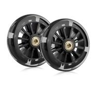 Ruote per Monopattino, 2 Pezzi 120mm Ruota di Ricambioper Scooter, con Cuscinetti ABEC-7, Ruote Monopattino Freestyle, Led Lampeggiante Ricambi per Monopattini La Maggior Parte dei(Nero)