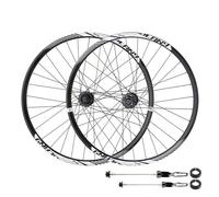 Ruote Per Mountain Bike Da 26/27,5/29 Pollici Freni A Disco Cerchi In Lega Di Alluminio Ruote Anteriori E Posteriori Da 32 Fori Perno Passante A Sgancio Rapido(Black_29")
