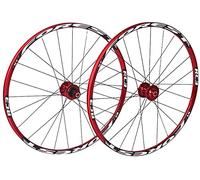 Ruote per Mountain Bike MTB 26/27,5 Pollici 120 clic 5 Cuscinetti Freno a Disco Set di Ruote 24 Fori mozzo a sgancio rapido per 7 8 9 10 11 velocità 1790 g (Colore: Bianco, Dimensioni: 27,5'')