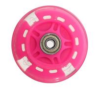Ruote per pattini in linea con LED lampeggianti, 80 mm, per una divertente esperienza di pattinaggio, 2 pezzi (rosa)