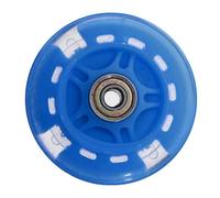 Ruote per pattini in linea con LED lampeggianti da 80 mm, per una divertente esperienza di pattinaggio, 2 pezzi (blu)