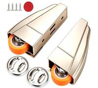 Ruote per porte scorrevoli sostituzione ispessita blocco automatico | Sistema hardware per porta del patio, balcone, armadio, camera da letto, bagno, cucina, garage
