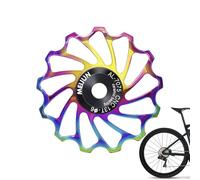 Ruote per pulegge deragliatore Posteriore Bici - Puleggia per Bici da Strada in Ceramica | Deragliatore Posteriore in Ceramica Colorata, Ruota Fantino con Cuscinetto sigillato in Alluminio 11 e 13